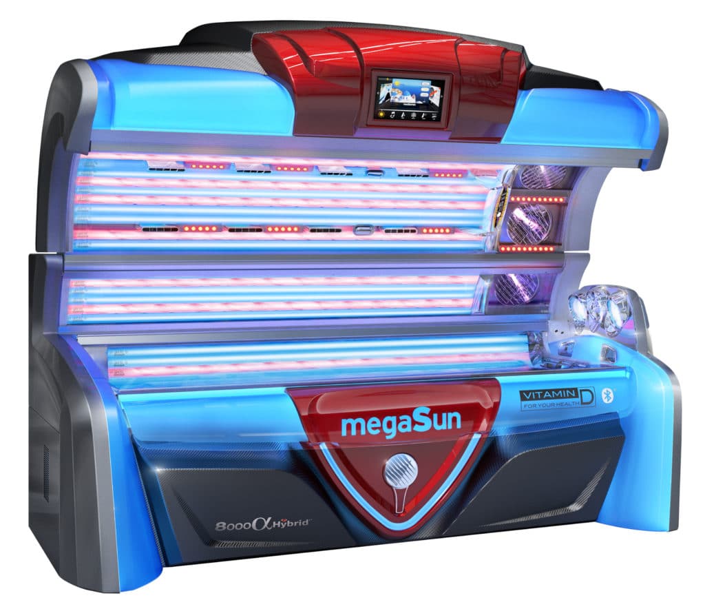 Smart tanning with the Megasun 8000 sunbeds