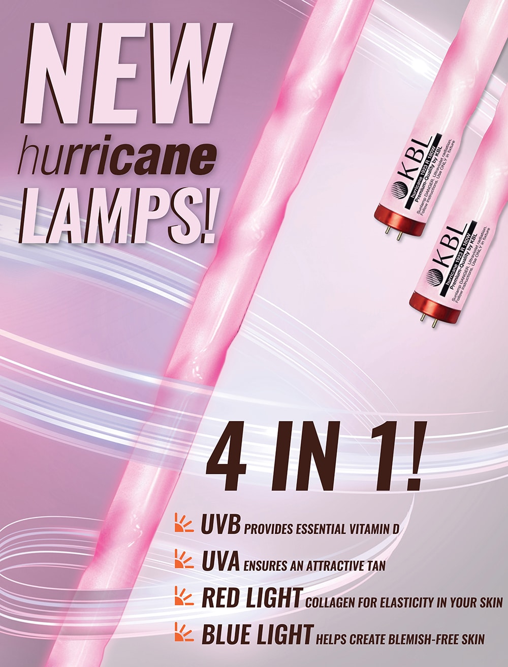 Introducing the KBL Hurricane Twist Lamps - The Tanning Shop