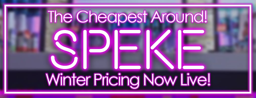 speke mobile banner - cheapest pricing