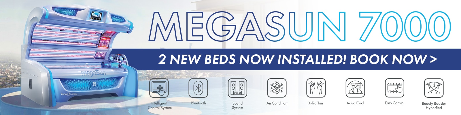 Megasun 7000 sunbed now installed