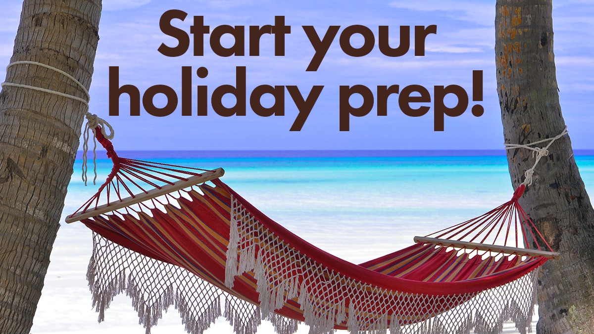 Start your holiday prep