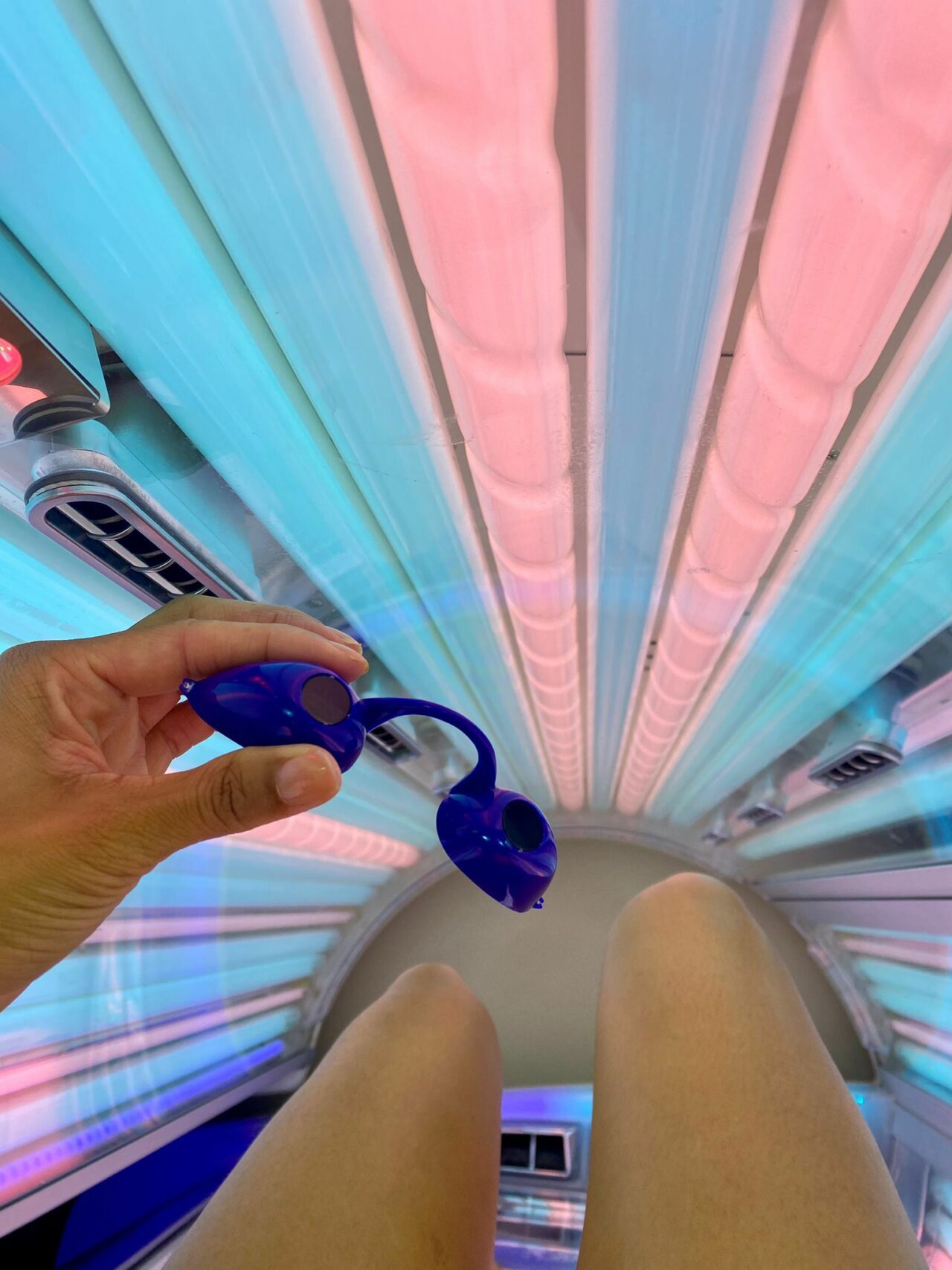 Eye protection when using a sunbed. The Tanning Shop