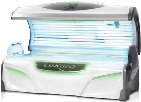 Hapro Luxura X7 lay-down tanning sunbed at The Tanning Shop UK