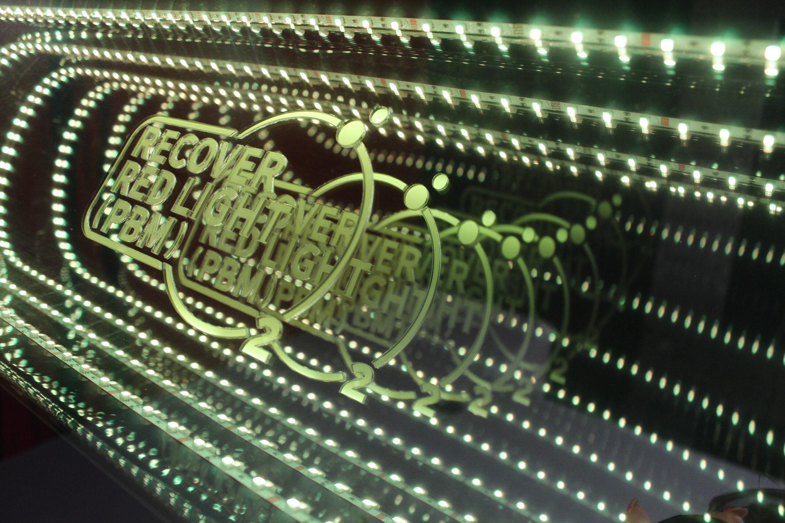 Red light therapy PBM photobiomodulation recovery bed with LED panel at The Tanning Shop UK