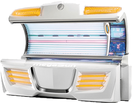 MegaSun 5600 Premium Lay-Down Tanning Bed with UV Lamps – Professional Sunbed at The Tanning Shop UK