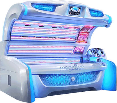 MegaSun 7000 Premium Lay-Down Tanning Bed with UV Lamps – Professional Sunbed at The Tanning Shop UK
