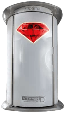 Optima Vitamin D standing tanning booth at The Tanning Shop UK