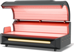 Red Light Therapy Lay-Down Bed with Full Body Red LED Panels – Collagen Boost Treatment at The Tanning Shop UK