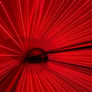 Red Light Therapy sunbed lamp close-up at The Tanning Shop UK