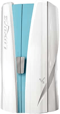 Luxura V6 standing tanning sunbed – premium vertical UV tanning beds at The Tanning Shop UK