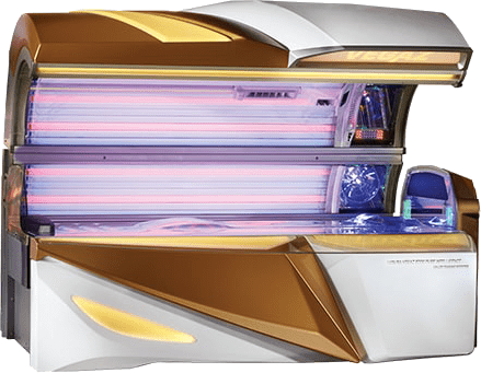 Hapro Vegaz Professional Stand-Up Tanning Booth with UV Lamps – Vertical Sunbed at The Tanning Shop UK