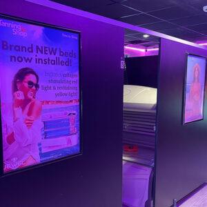 The Tanning Shop Castle Bromwich interior with brand new sunbeds and red light therapy collagen beds installed