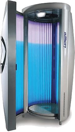 Luxura Delta standing tanning sunbed – vertical UV tanning beds at The Tanning Shop UK