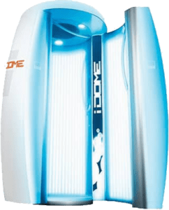iDome standing tanning sunbed – vertical tanning beds available at The Tanning Shop UK