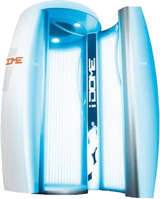 iDome standing tanning sunbed – vertical tanning beds available at The Tanning Shop UK