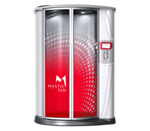 Mystic Tan Kyss automated spray tan booth at The Tanning Shop UK