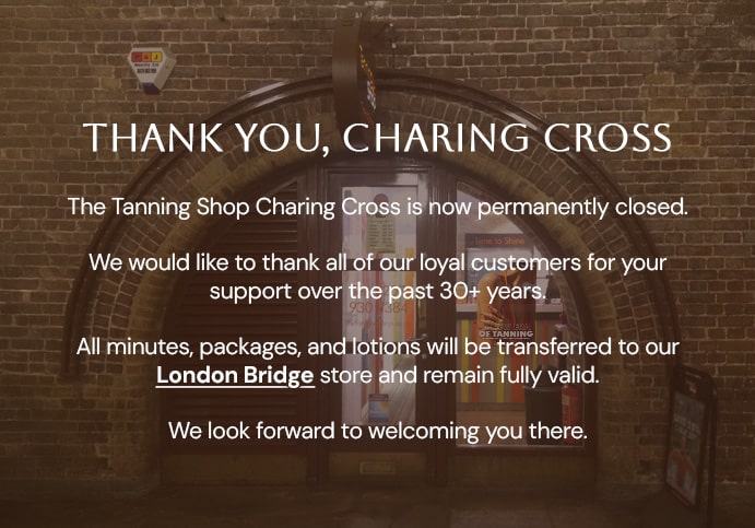 Charing Cross Now Closed