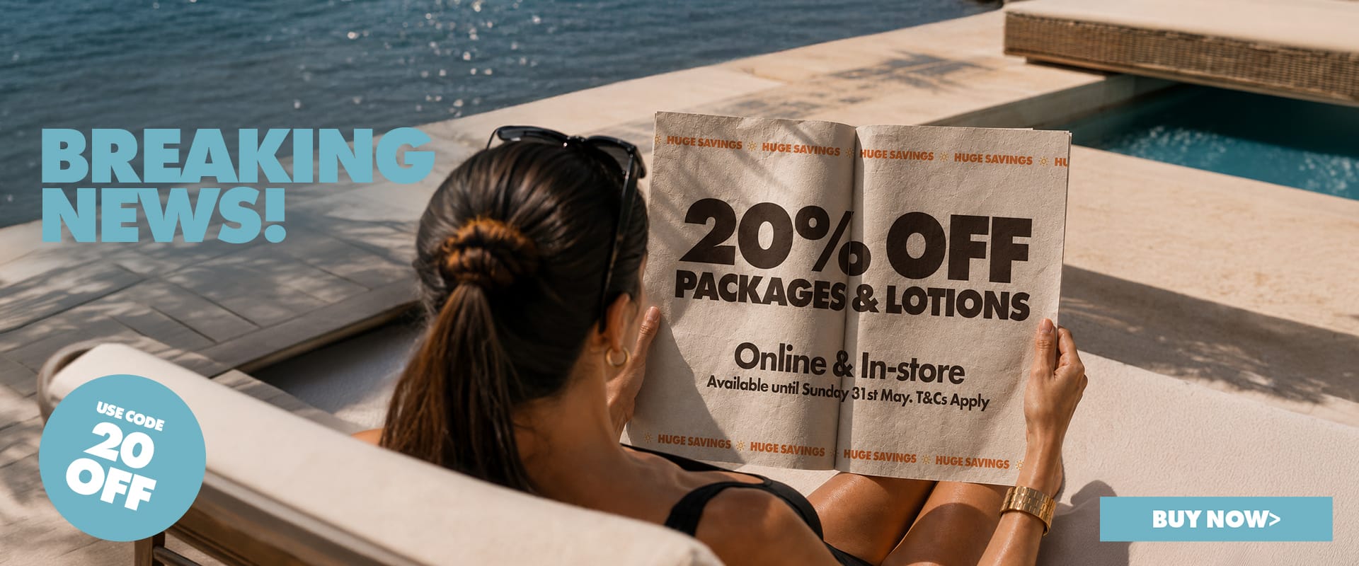 Breaking News! 20% off packages & Lotions Breaking News! 20% off packages & Lotions