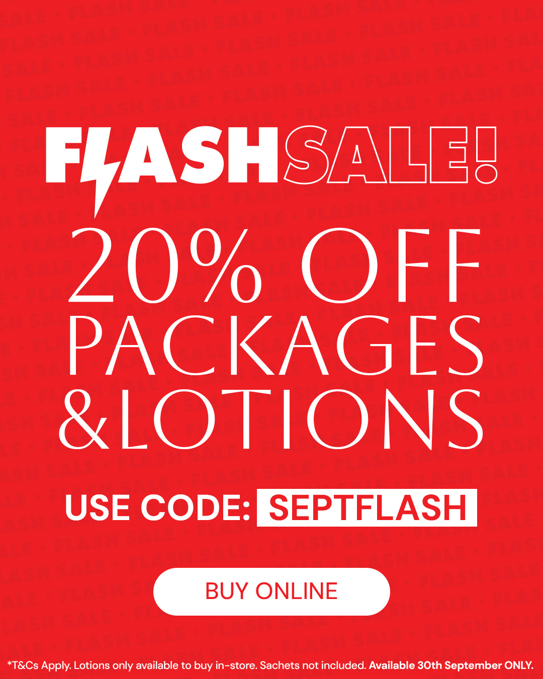September Flash Sale Mobile Banner